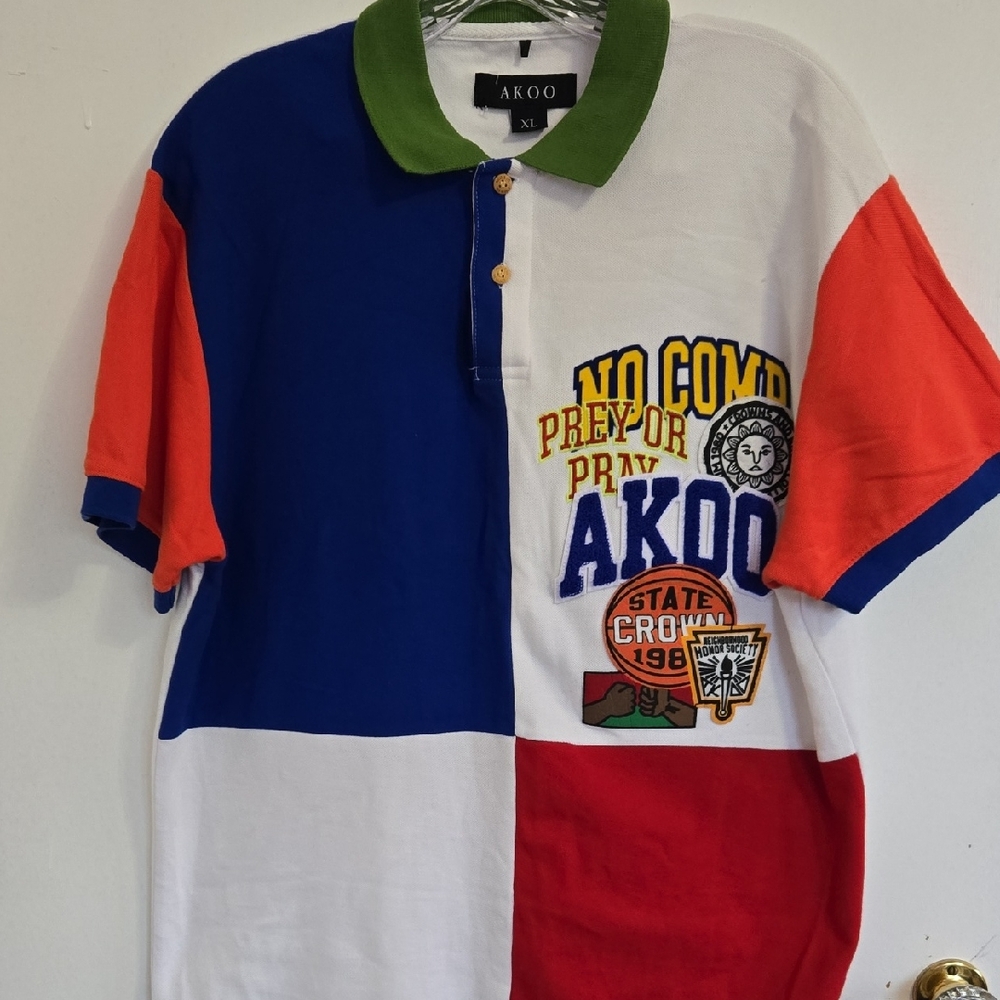 Men's Akoo Multicolor Polo Shirt